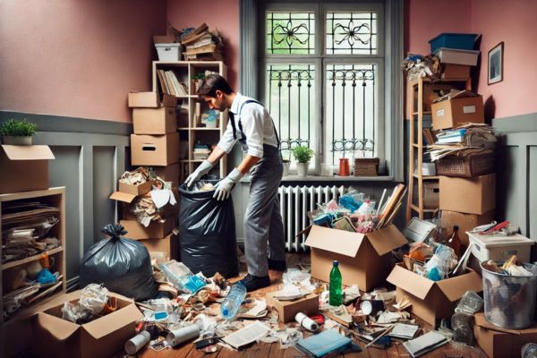 professional hoarder cleaning